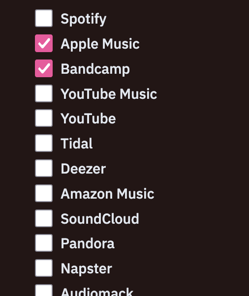 Streaming service picker